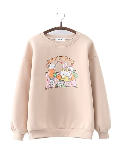 Bunny Picnic Kawaii Sweater