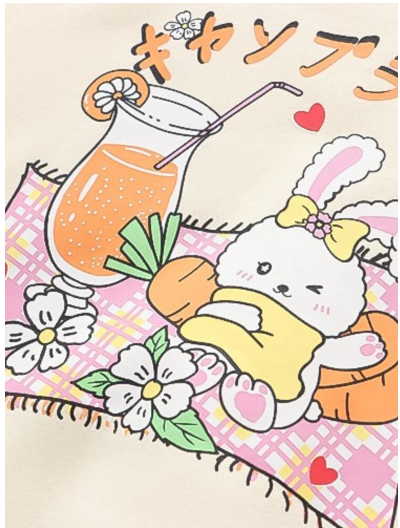 Bunny Picnic Kawaii Sweater