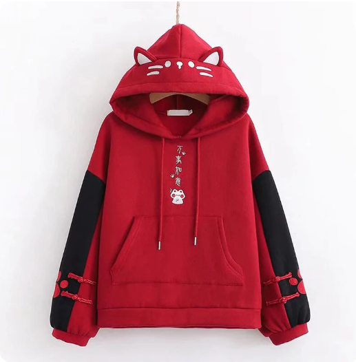 Kawaii Cat Ear Japan Style Hoodie