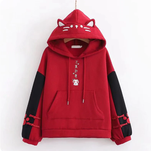 Kawaii Cat Ear Japan Style Hoodie