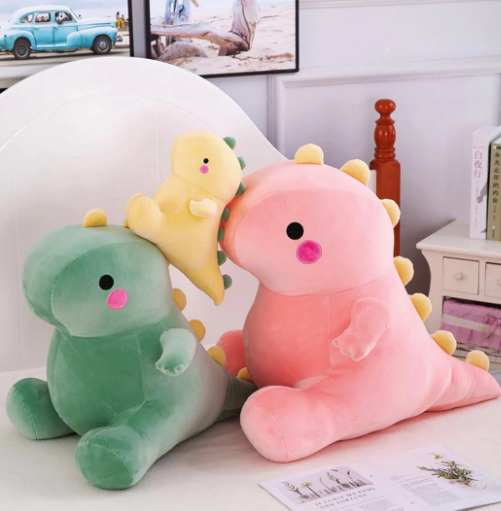 The Dinosaur Dream Team:  Taco, Taki and Tabi Kawaii Plushies