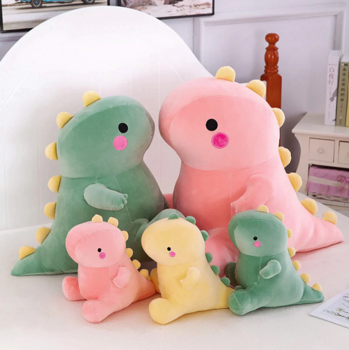 The Dinosaur Dream Team:  Taco, Taki and Tabi Kawaii Plushies