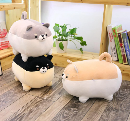 The Angry Shiba Trio Kawaii Plushies