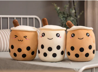 Fluffy Friends The Bubble Tea Kawaii Stuffed Toy Plushies Set