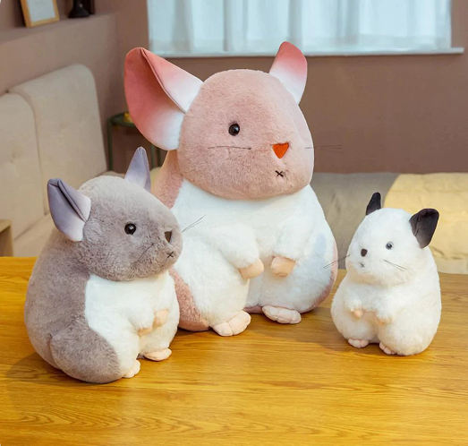 Kawaii Whispering Chinchillas Plushies