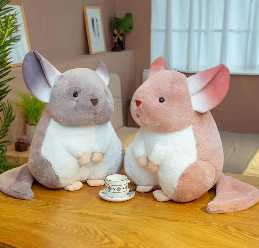 Kawaii Whispering Chinchillas Plushies