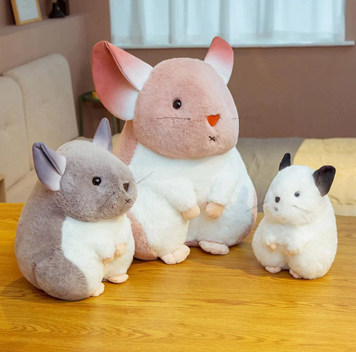 Kawaii Whispering Chinchillas Plushies