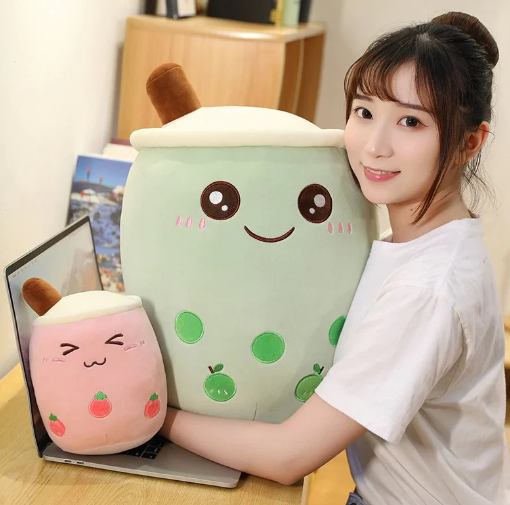 Kawaii Lovable Bubble tea Family Fruit Plushies Collection