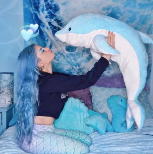 Kawaii Aqua & Pink Dolphin Plushies:  Bring The Ocean To Your Home