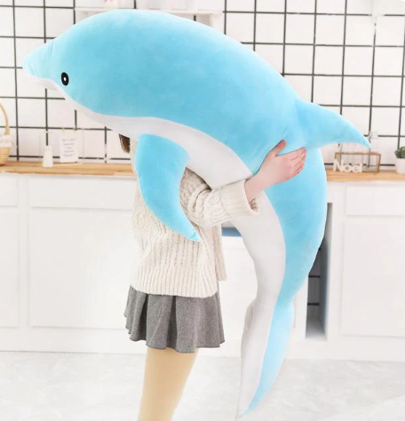 Kawaii Aqua & Pink Dolphin Plushies:  Bring The Ocean To Your Home