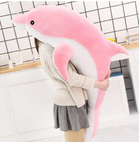 Kawaii Aqua & Pink Dolphin Plushies:  Bring The Ocean To Your Home