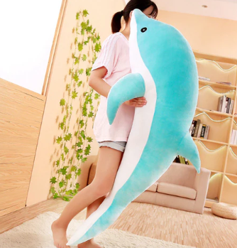 Kawaii Aqua & Pink Dolphin Plushies:  Bring The Ocean To Your Home