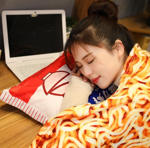 Kawaii Instant Noodle Plushie Pillow