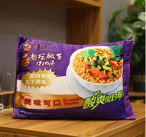 Kawaii Instant Noodle Plushie Pillow