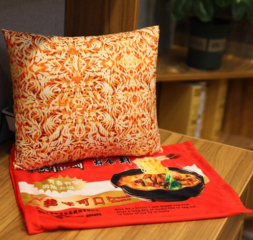 Kawaii Instant Noodle Plushie Pillow