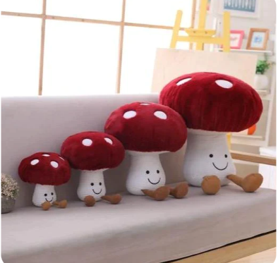 Kawaii Red Mushroom Plushie