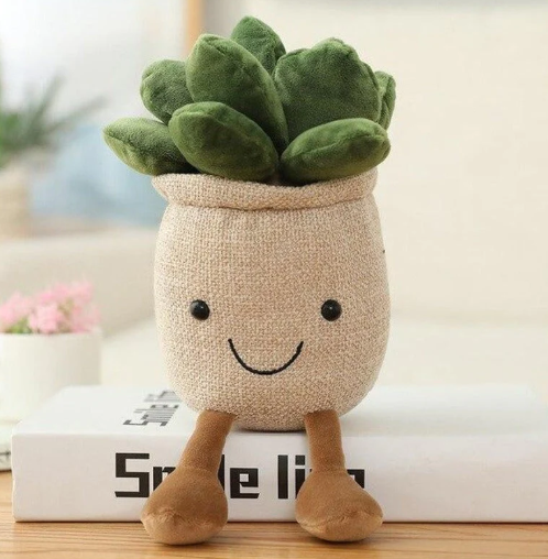 Kawaii Buddy Moonstones Flower Pot Plush