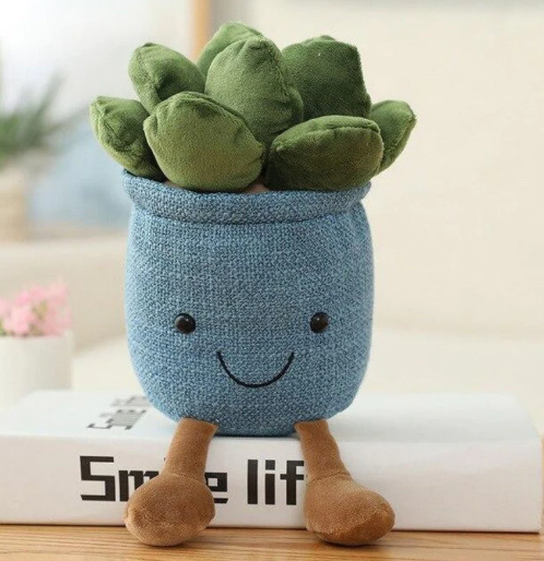 Kawaii Buddy Moonstones Flower Pot Plush