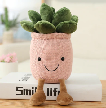 Kawaii Buddy Moonstones Flower Pot Plush