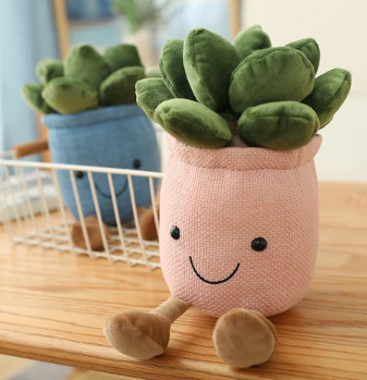 Kawaii Buddy Moonstones Flower Pot Plush