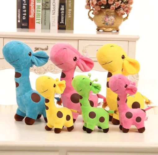 Kawaii Lollipop Giraffe Family Plushies