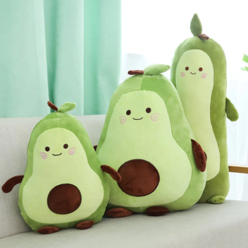 Kawaii Happy Green Avocado Plushie