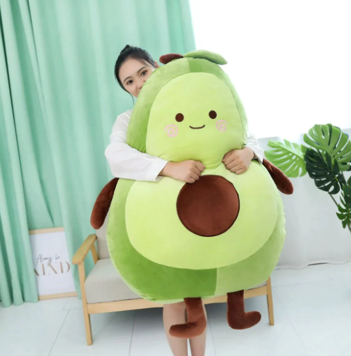 Kawaii Happy Green Avocado Plushie