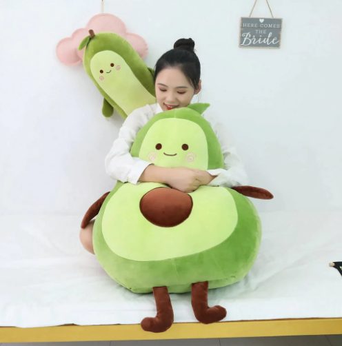 Kawaii Happy Green Avocado Plushie