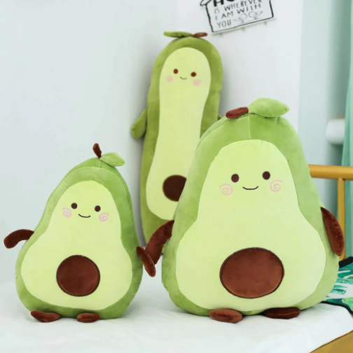 Kawaii Happy Green Avocado Plushie