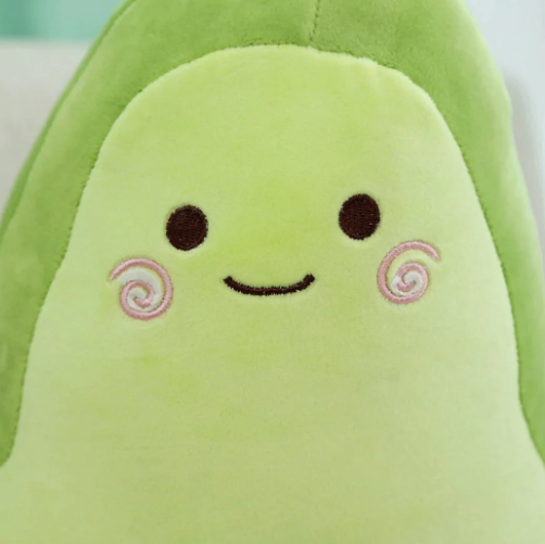 Kawaii Happy Green Avocado Plushie