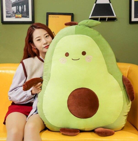 Kawaii Happy Green Avocado Plushie