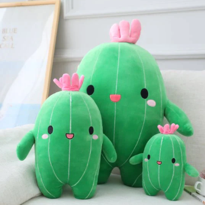 Kawaii Happy Cactus Friends Plushies