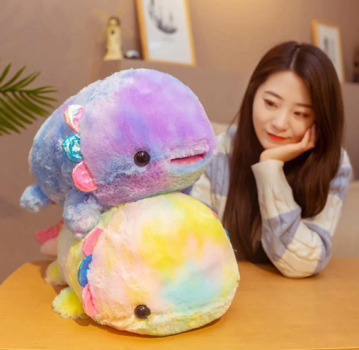 Kawaii Fuzzy Galaxy Axolotl Stuffed Animal Plushies