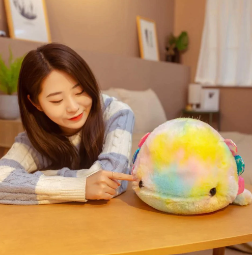 Kawaii Fuzzy Galaxy Axolotl Stuffed Animal Plushies