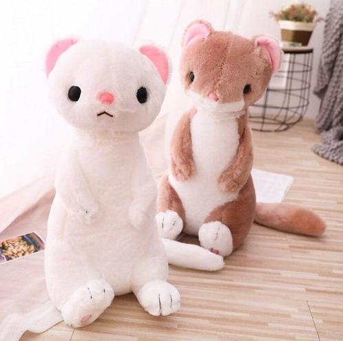 Kawaii Standing Fury Ferret Plushies