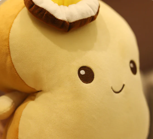 Kawaii Benedict Bread Plushie-Slice Edition