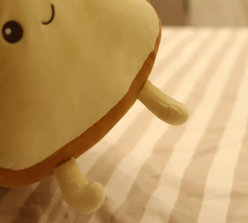 Kawaii Benedict Bread Plushie-Slice Edition