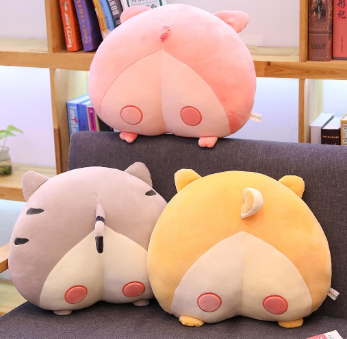 Kawaii Stuffed Animal Butt Pillows Plushies-Perfect for Animal Lovers