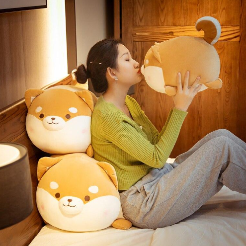 Kawaii Plumpy Blushing Shiba Plushies