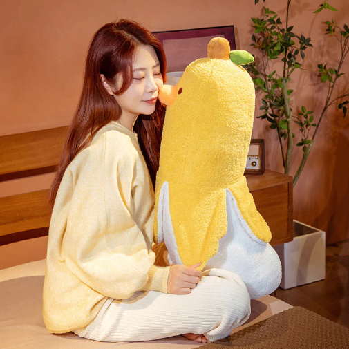 Kawaii Fluffy Banana Duck Crew Plushies