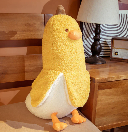 Kawaii Fluffy Banana Duck Crew Plushies