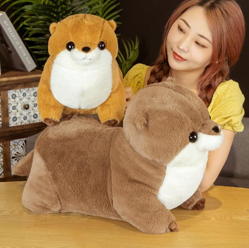 Kawaii Fluffy Chubby Otter Plushies