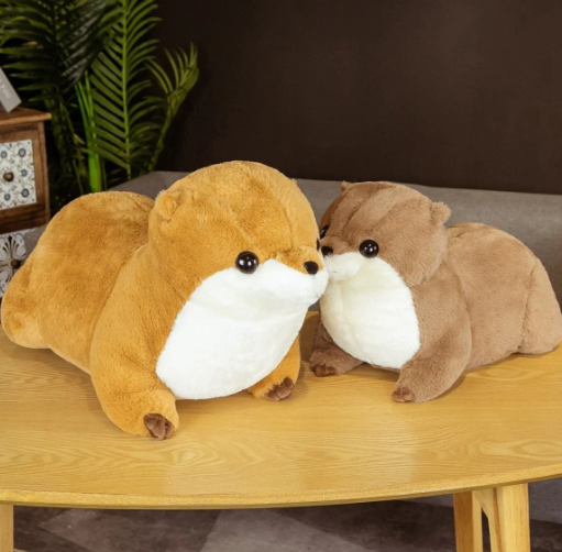 Kawaii Fluffy Chubby Otter Plushies