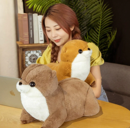 Kawaii Fluffy Chubby Otter Plushies