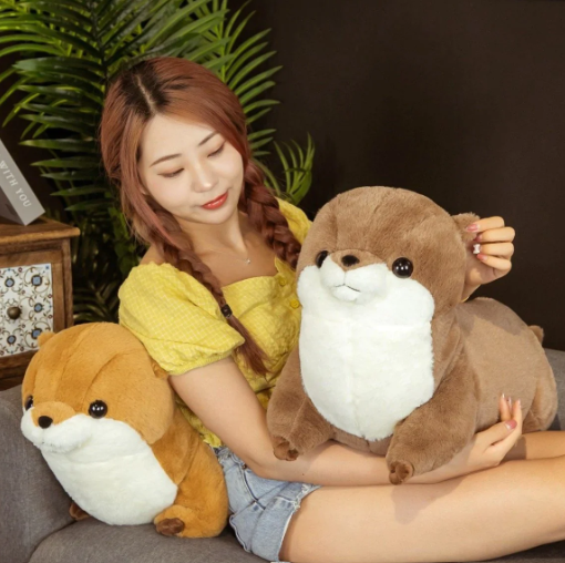 Kawaii Fluffy Chubby Otter Plushies