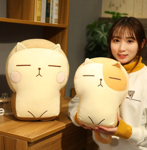 Kawaii Warm Toast Cat Plushies