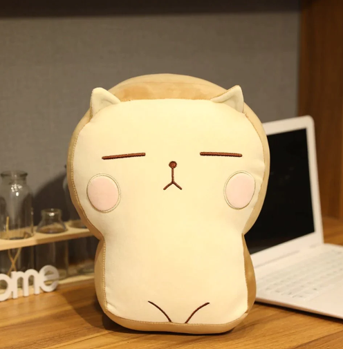 Kawaii Warm Toast Cat Plushies