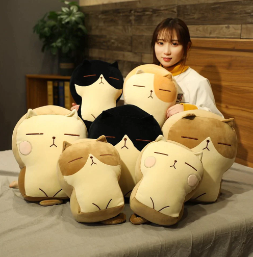 Kawaii Warm Toast Cat Plushies