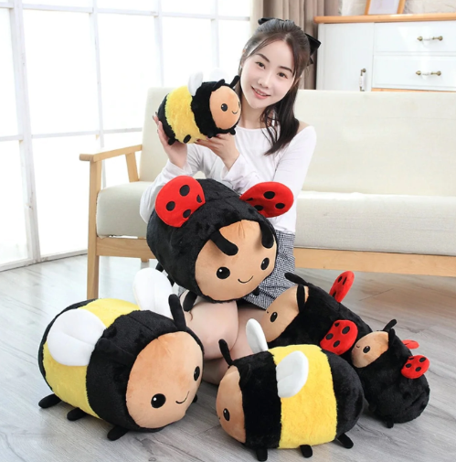 Kawaii Busy Ladybug Bumblebee Plushies