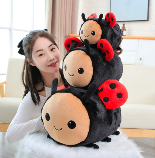 Kawaii Busy Ladybug Bumblebee Plushies